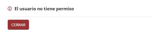 Usuario Sin Permiso