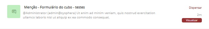 Notificação - Menção de Usuário