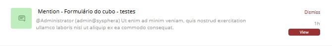 Notification - User Mention