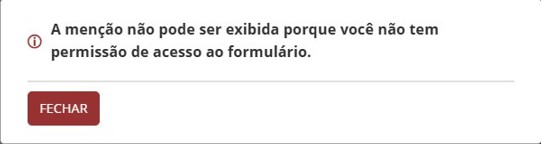 Usuário sem Permissão ao formulário