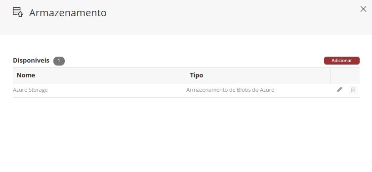 Panel Armazenamento