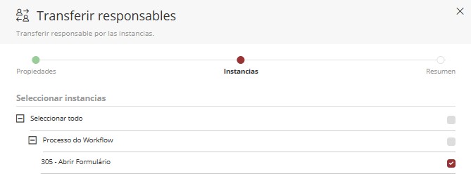 Pantalla de Instancias
