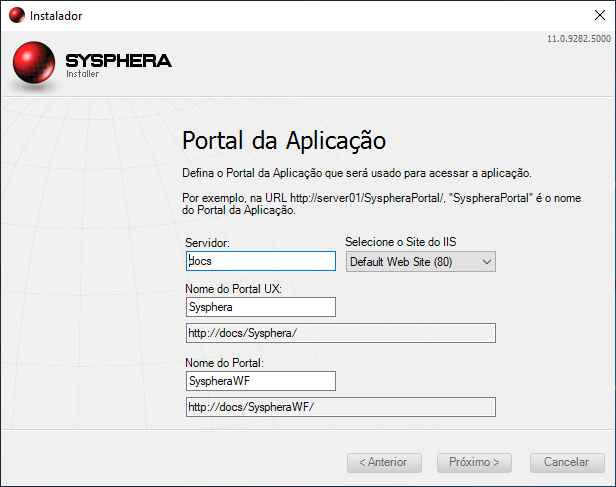Figura 37: Portal da aplicação