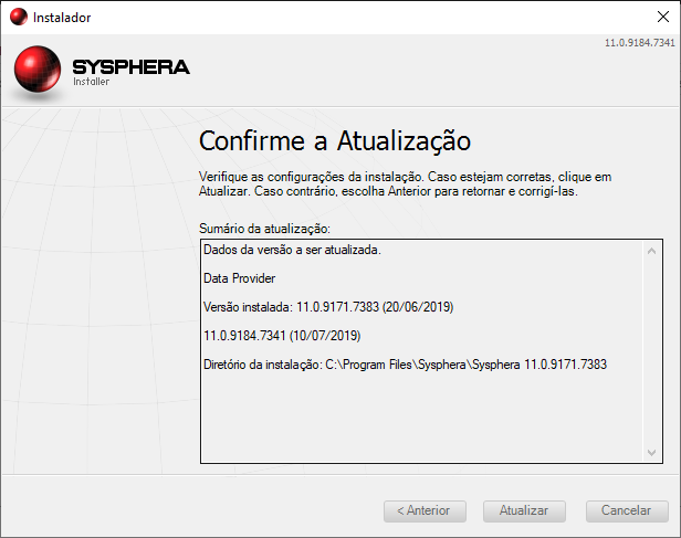 Figura 23 Confirme a Atualização
